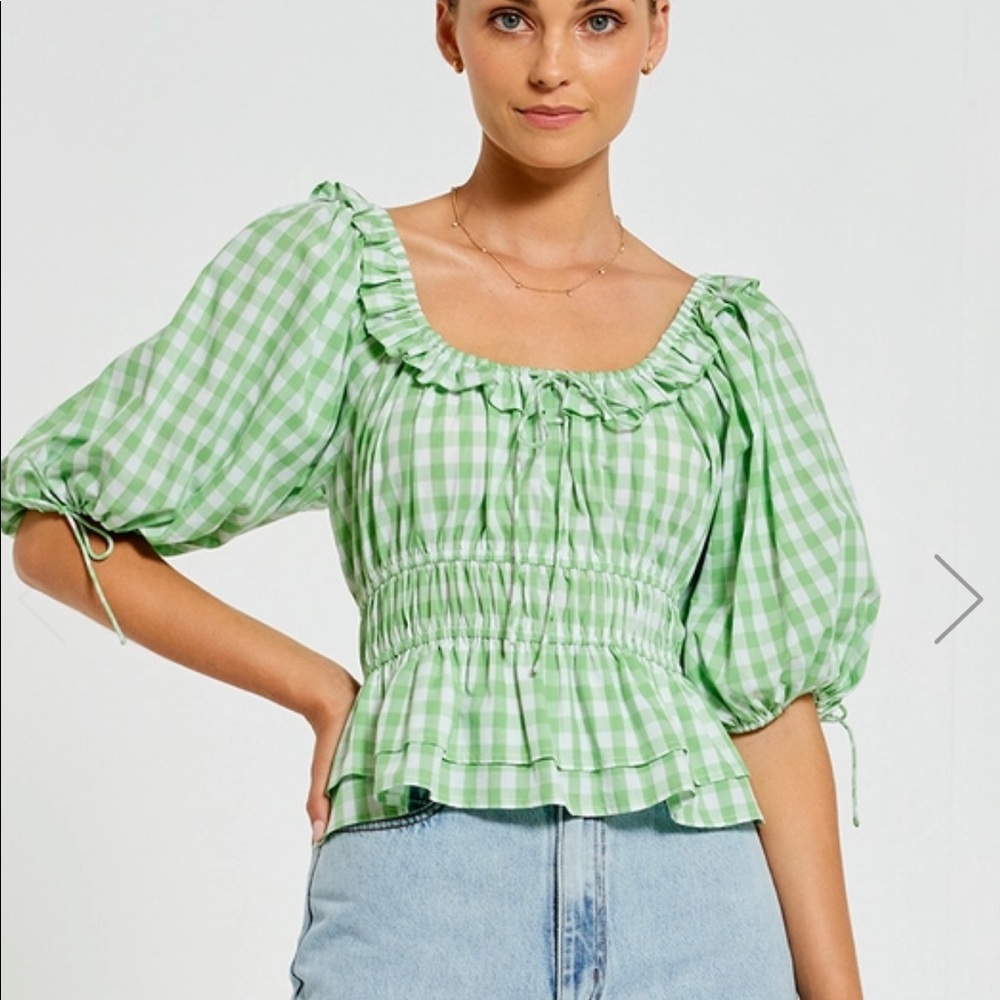 Bohemian traders gathered waist top